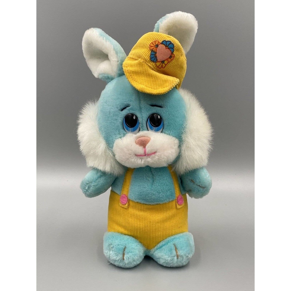 Vintage 10”‎ Mighty Star Blue Bunny Rabbit Plush Danny Boy Bunny Corduroy Outfit